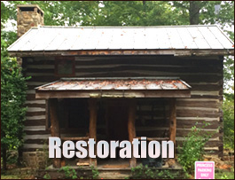 Historic Log Cabin Restoration  Ragland, Alabama
