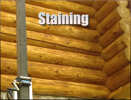  Ragland, Alabama Log Home Staining